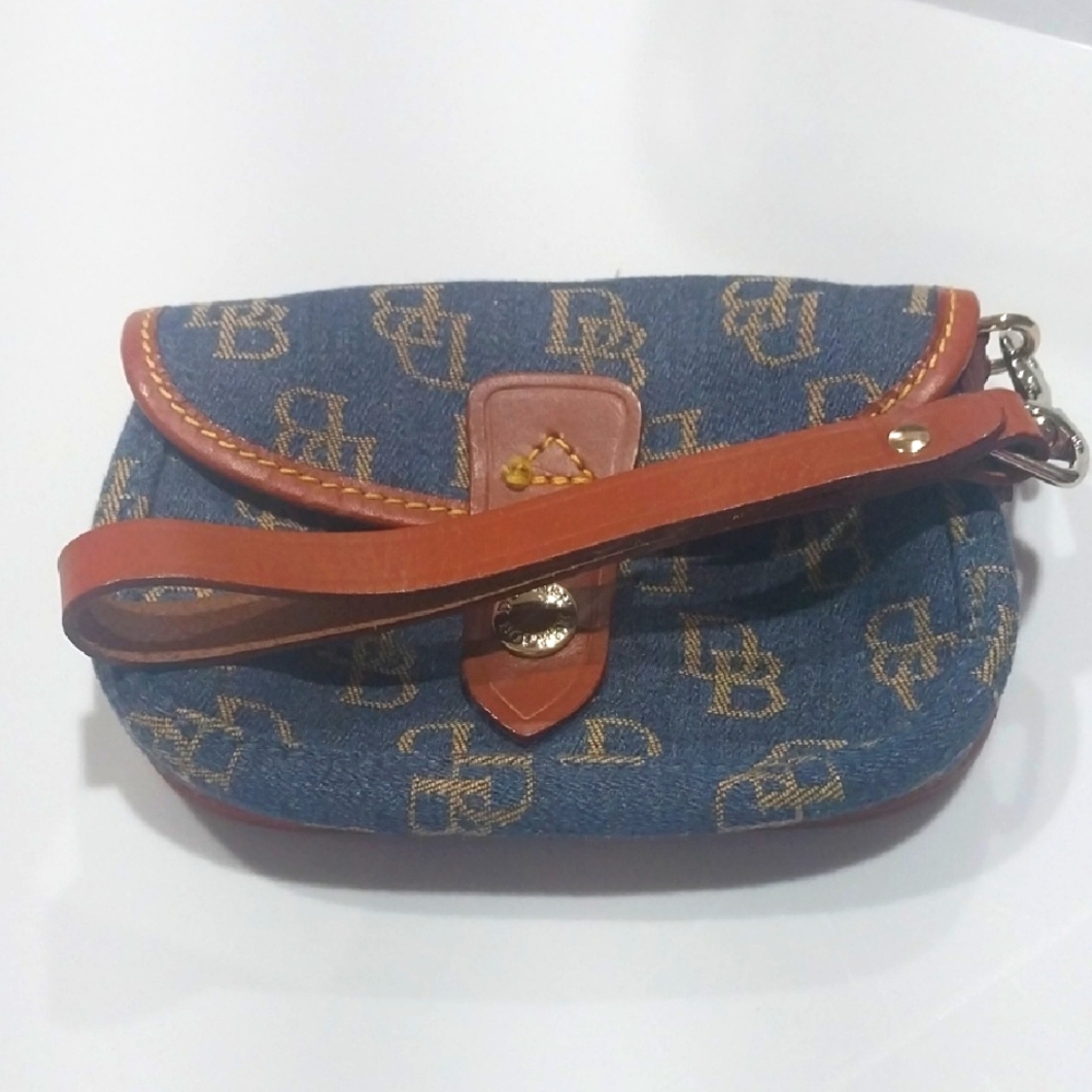 Dooney & Bourke  Denim coin Purse Wristlet.  Great used condition.